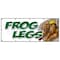 Signmission FROG LEGS BANNER SIGN sauteed grilled french battered deep fried food B-120 Frog Legs - alternate 1
